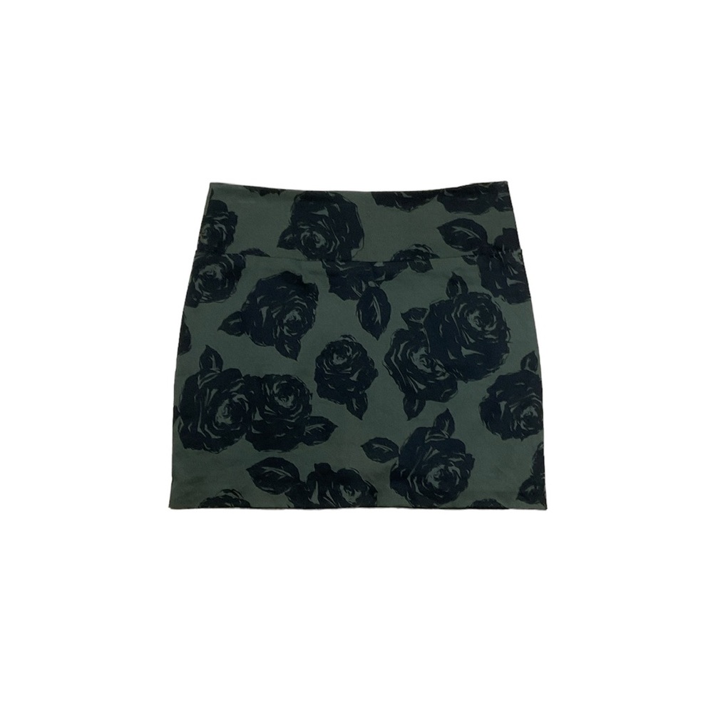 XXI Pencil Mini Skirt Women’s S Forever 21 2010’s Business Casual Green Floral